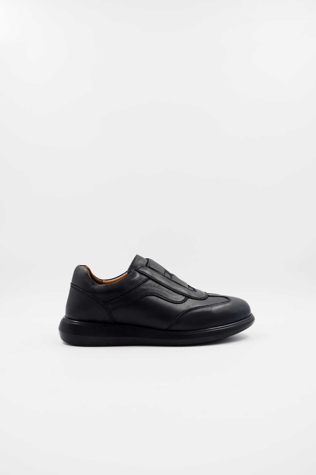 TBERLO 2105 basket en cuir Confort Noir