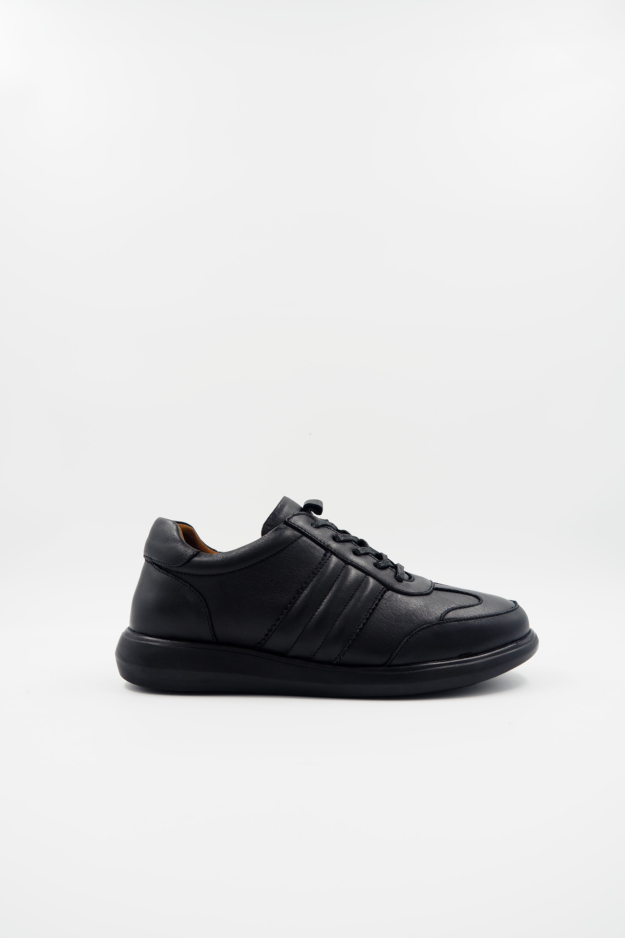 TBERLO 2104 basket en cuir Confort Noir