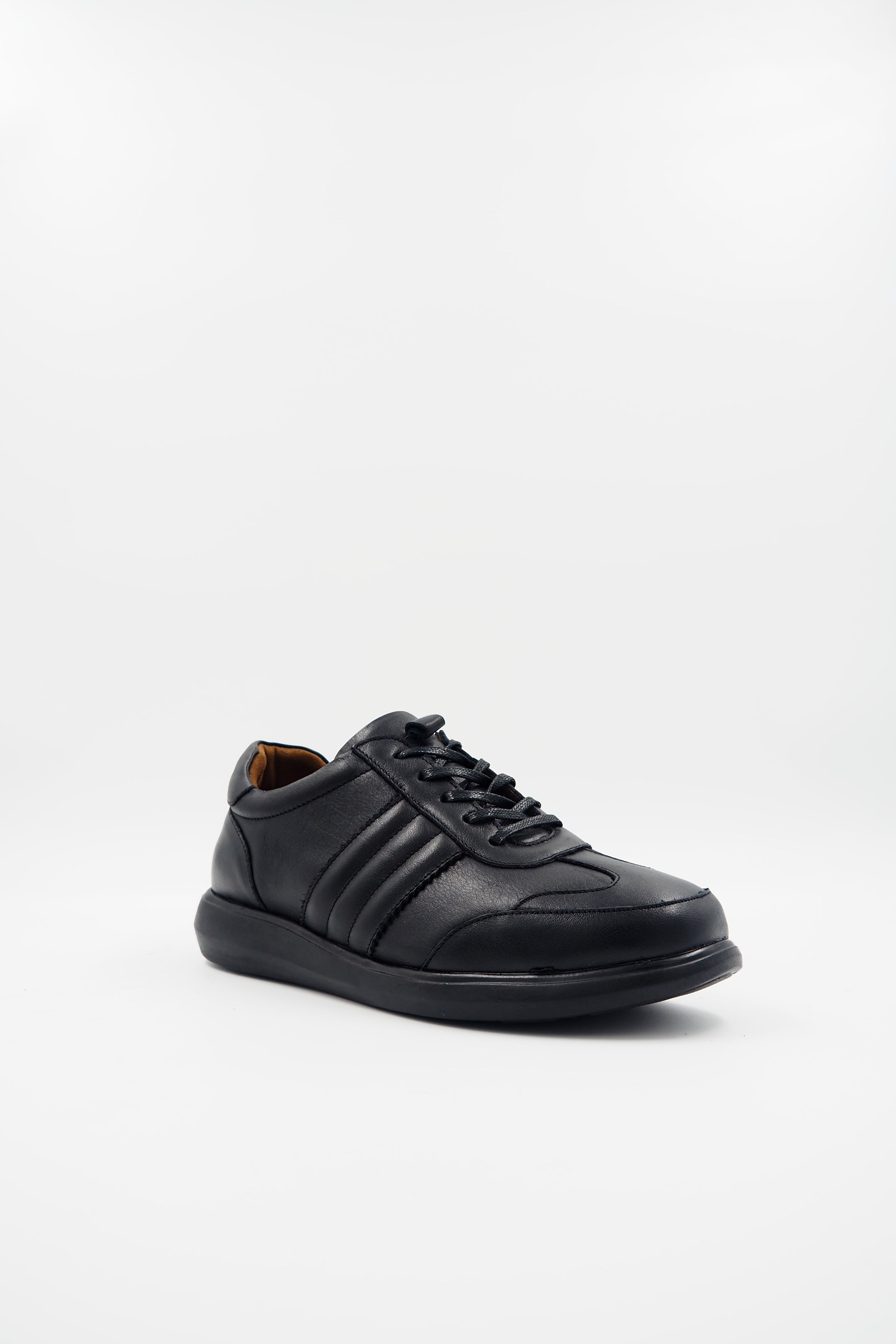 TBERLO 2104 basket en cuir Confort Noir