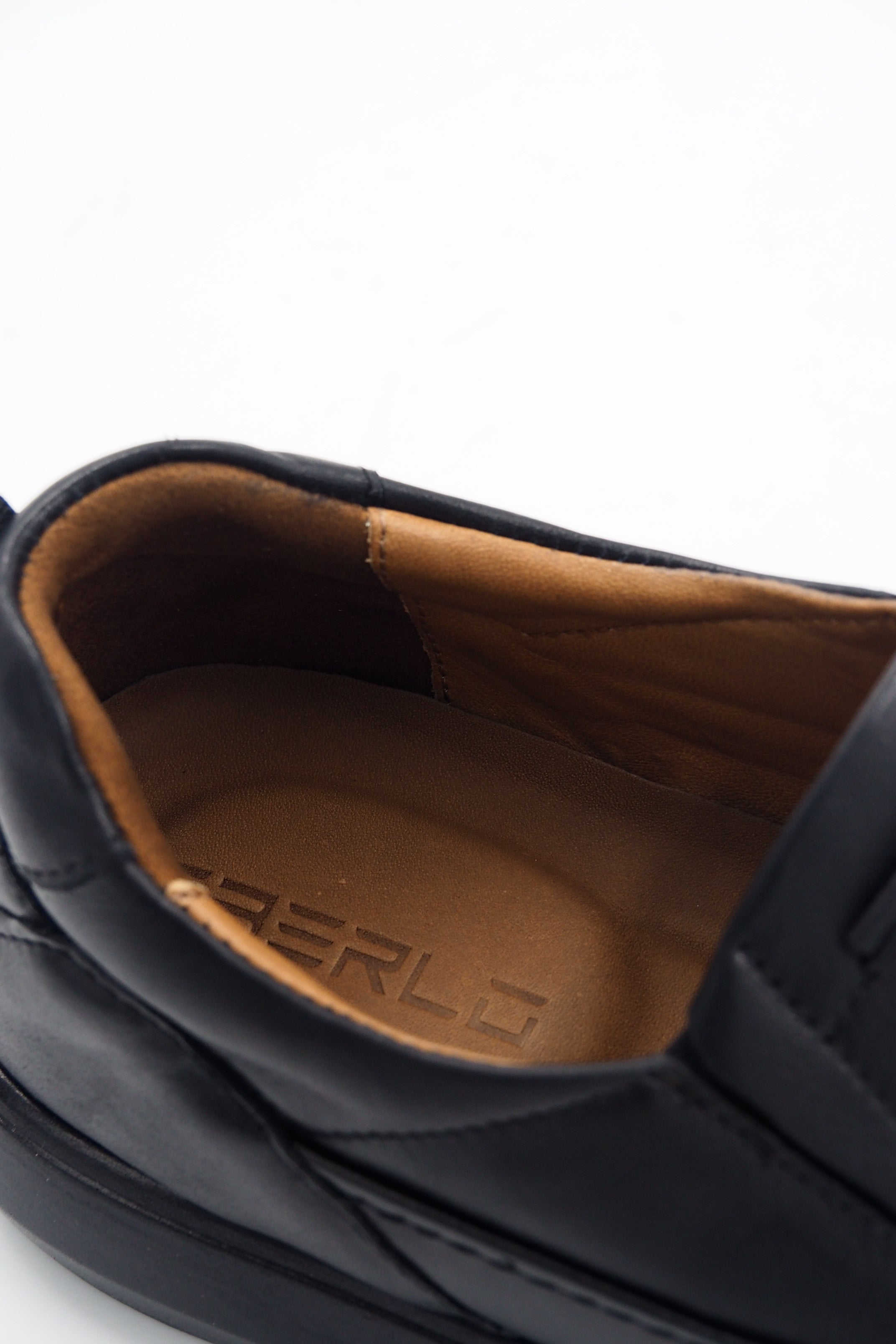 TBERLO 2107 basket en cuir Confort Noir