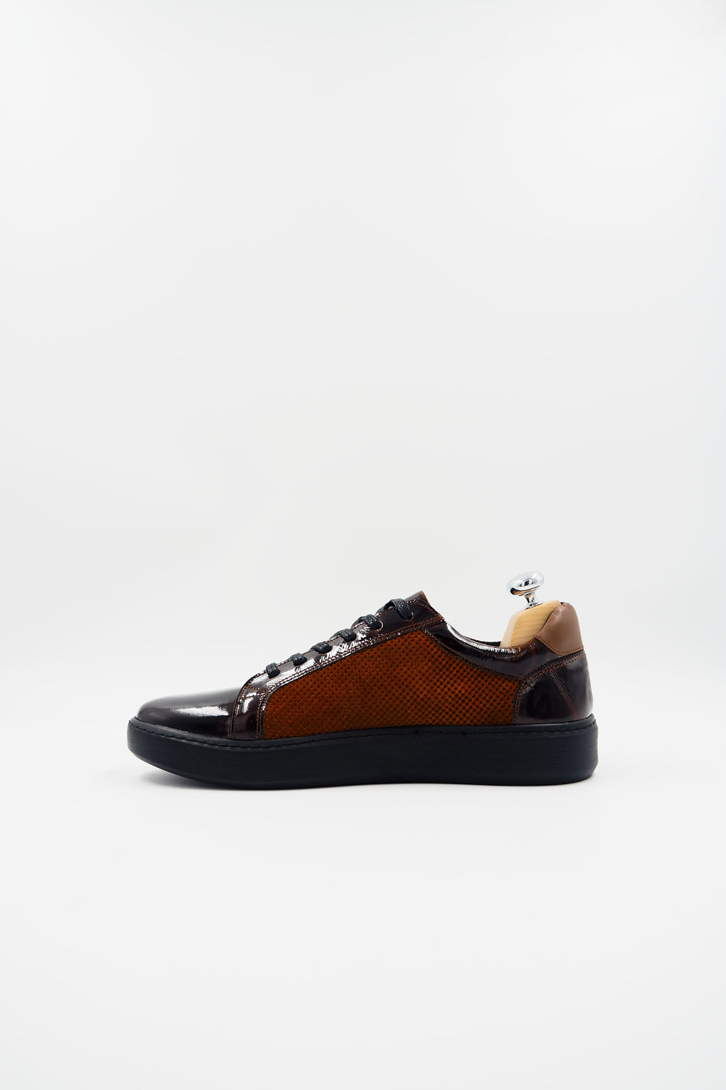 TBERLO 2033 CHAUSSURE CUIR VERNIS TABA