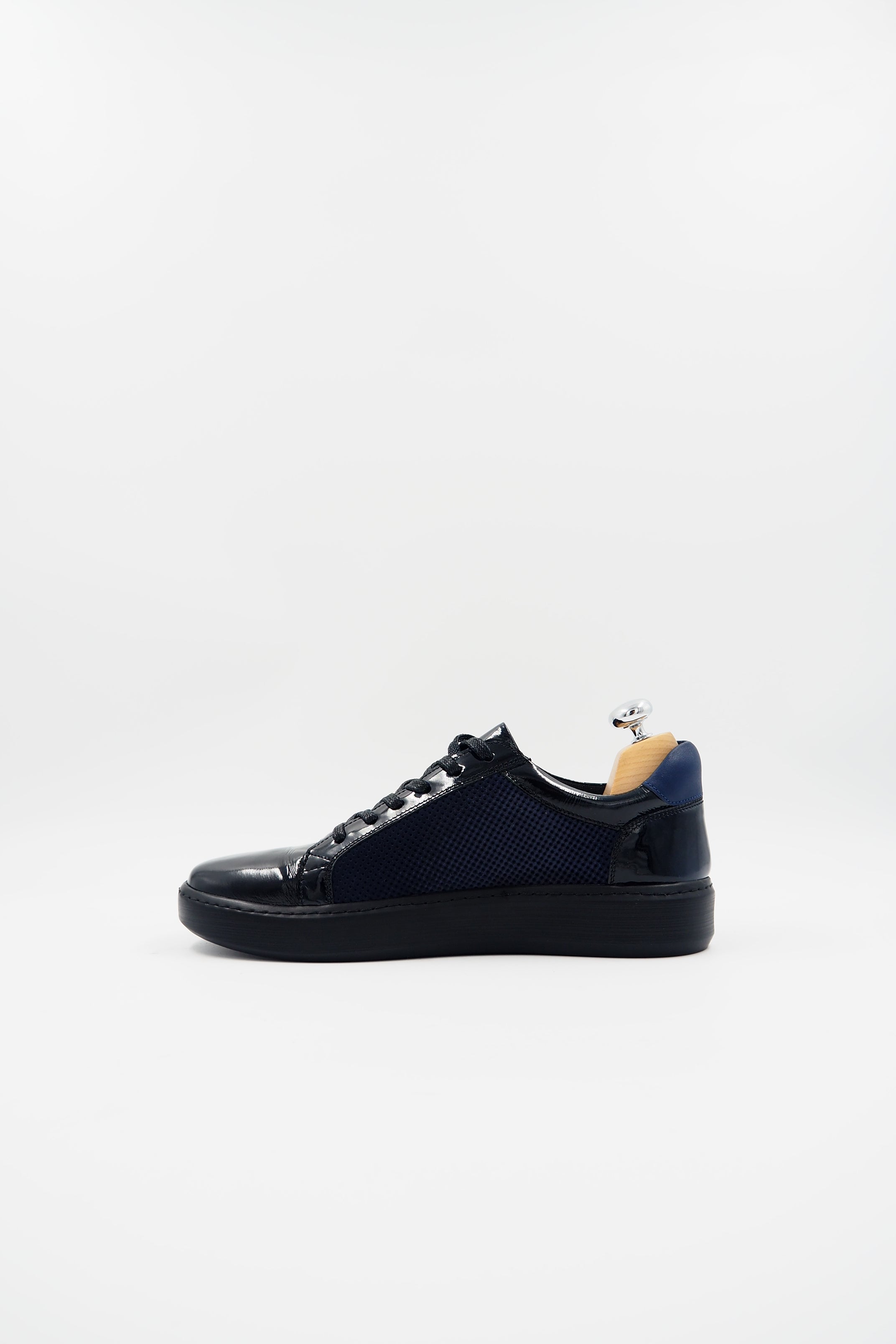 TBERLO 2033 CHAUSSURE CUIR VERNIS BLEU