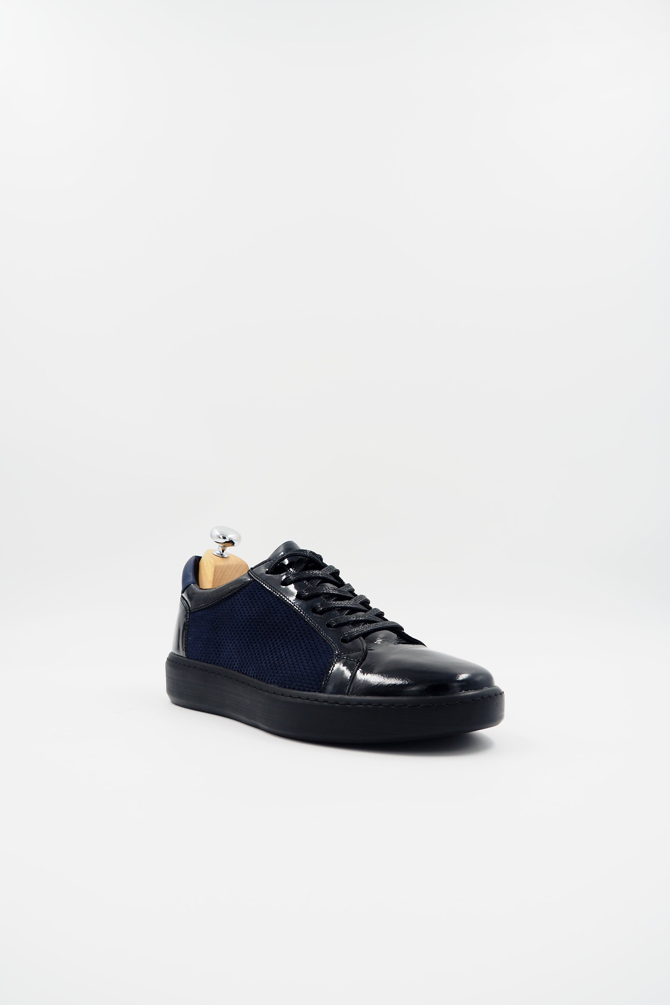 TBERLO 2033 CHAUSSURE CUIR VERNIS BLEU