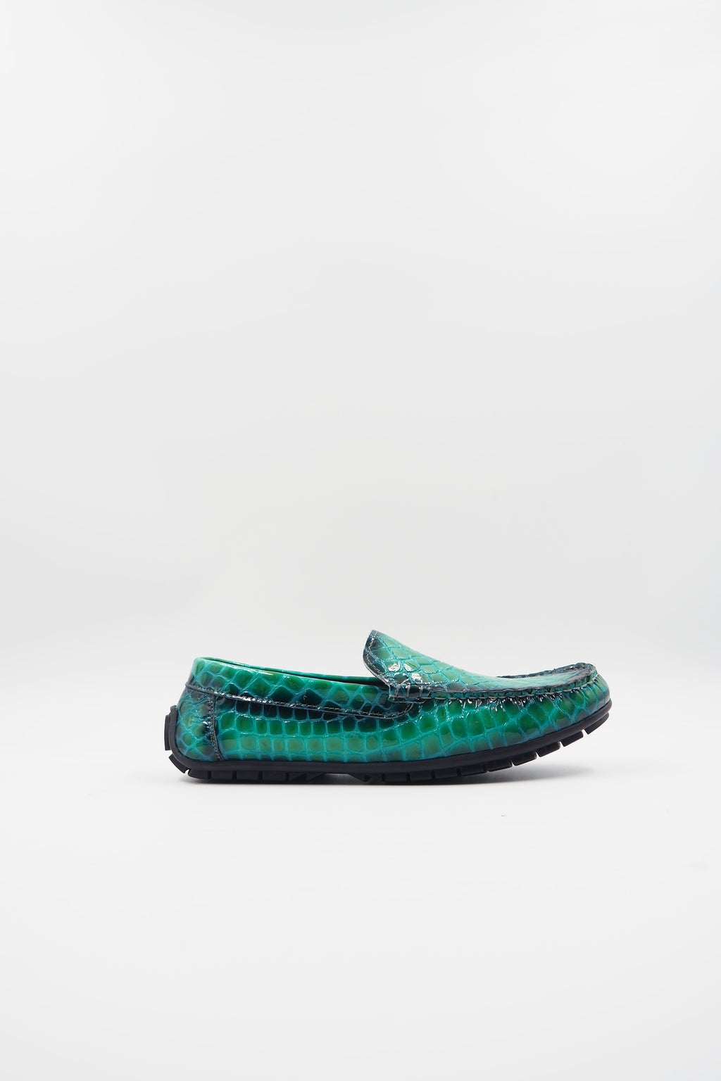 TBERLO 3017  CHAUSSURE CUIR  MOCASSIN VERT