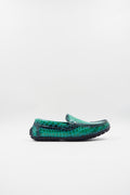 TBERLO 3017  CHAUSSURE CUIR  MOCASSIN VERT