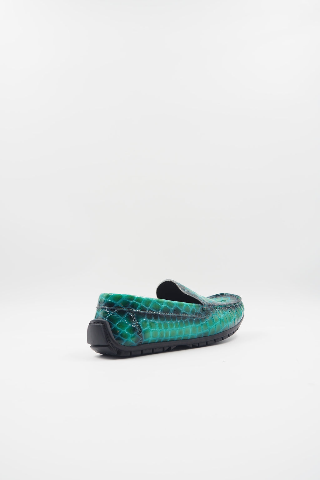 TBERLO 3017  CHAUSSURE CUIR  MOCASSIN VERT
