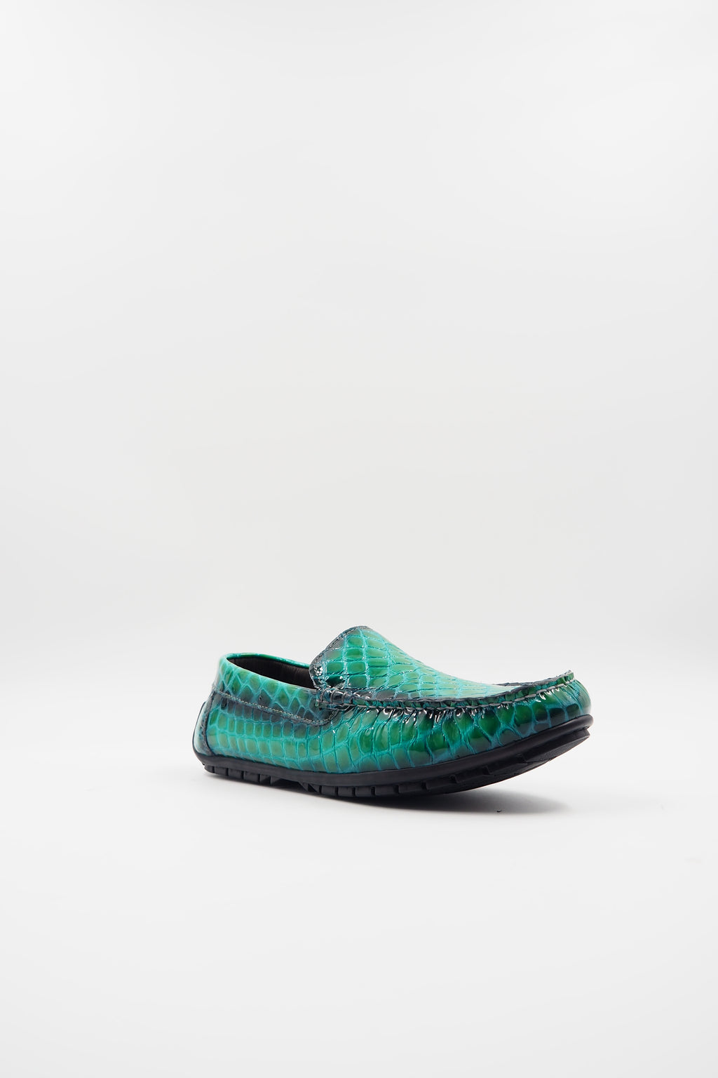 TBERLO 3017  CHAUSSURE CUIR  MOCASSIN VERT