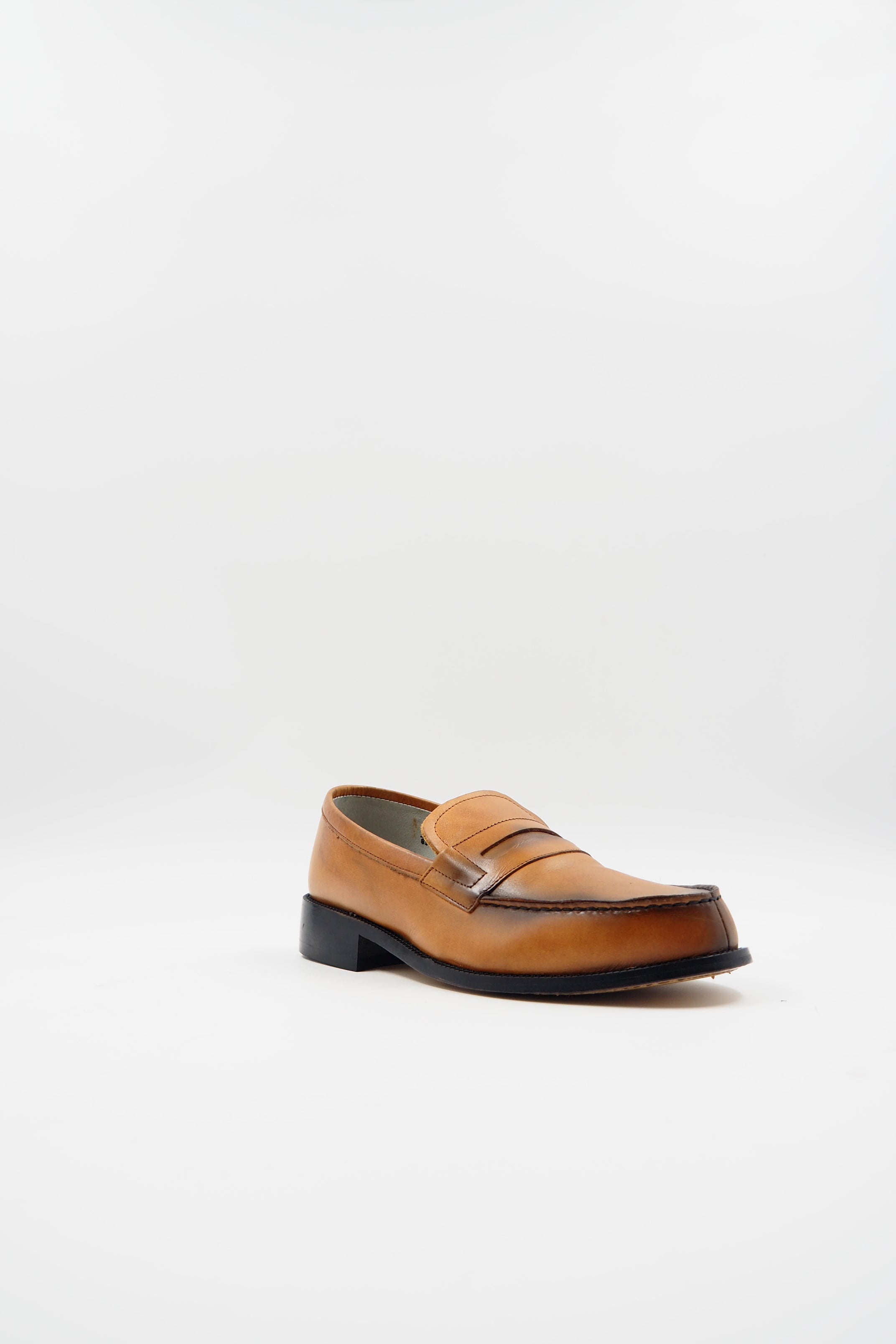 TBERLO 2100 CHAUSSURE CUIR  SHOES TABA
