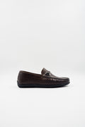 TBERLO 3054 CHAUSSURE CUIR  MOCASSIN CHOCO