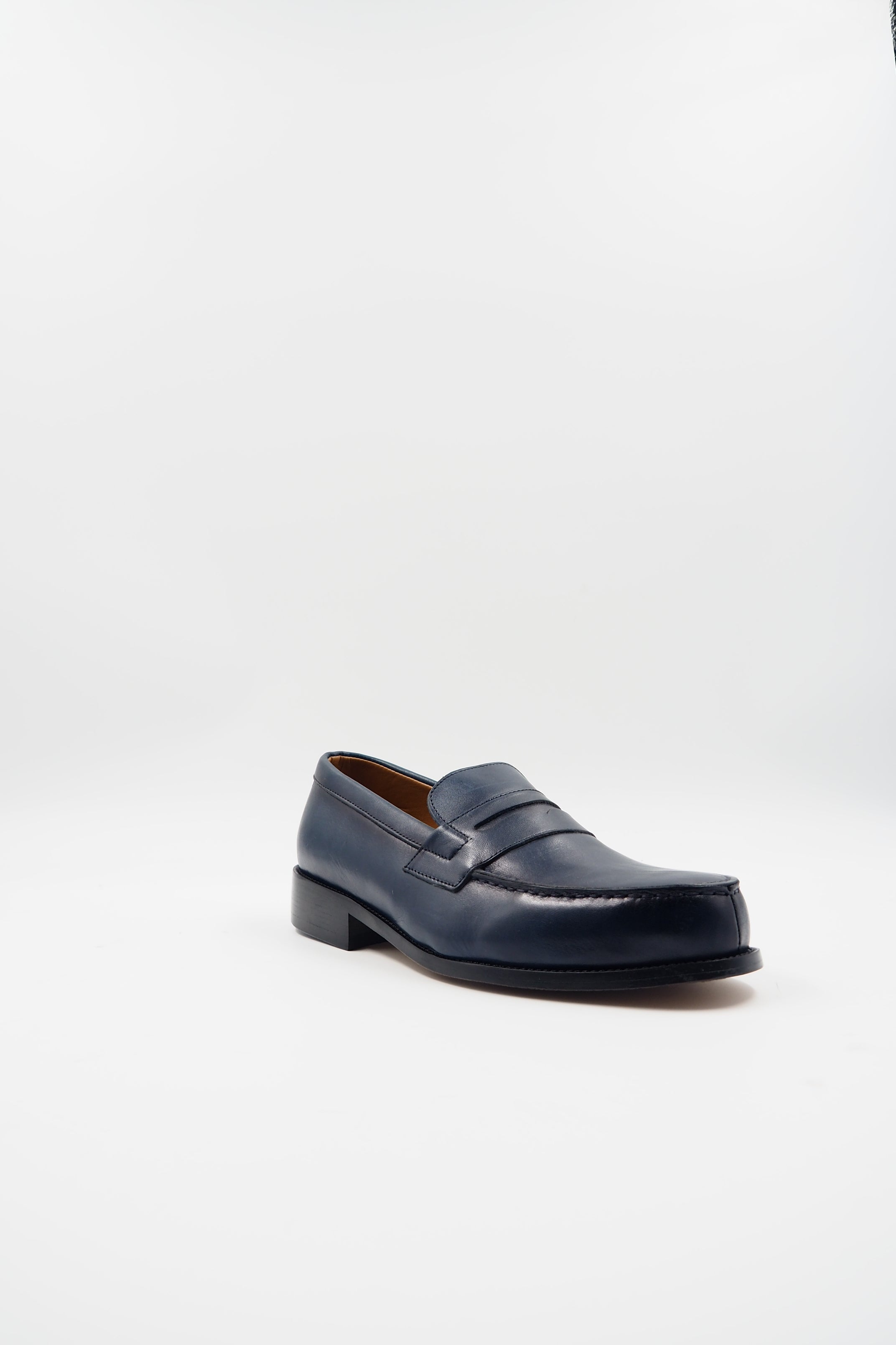 TBERLO 2029 CHAUSSURE CUIR WESTON BLEU