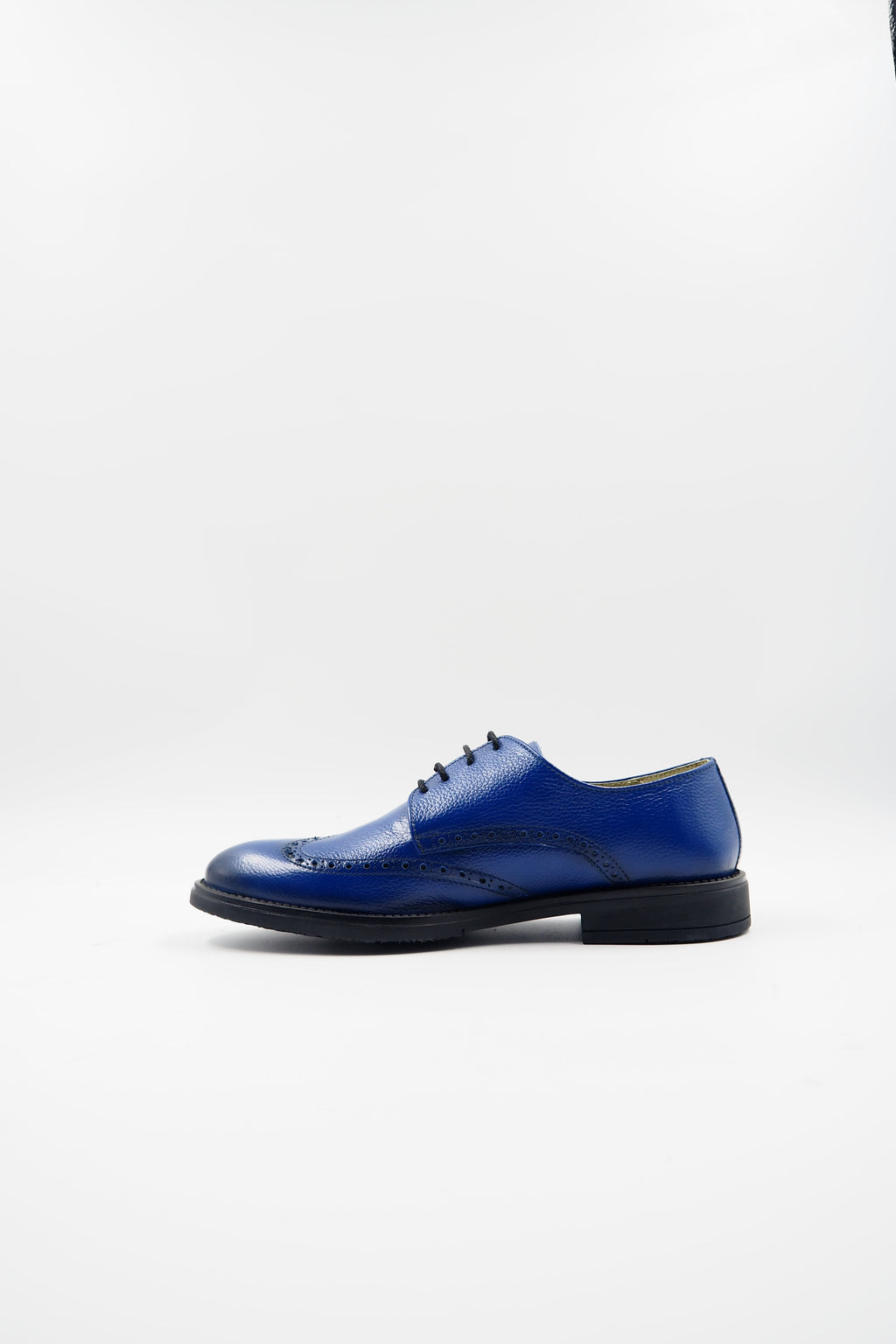 TBERLO 2075 CHAUSSURE CUIR  BLEU